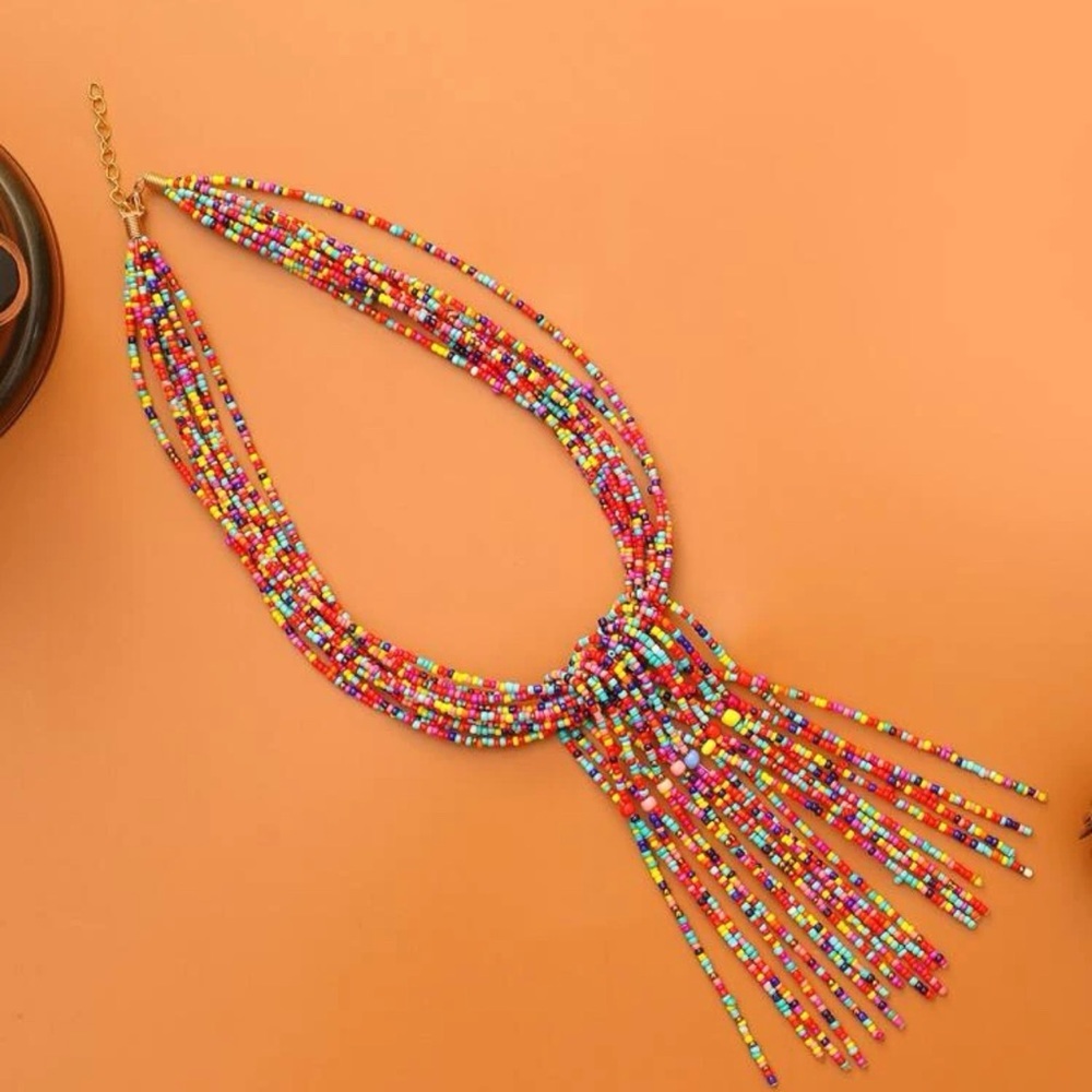 Multicolor beads necklace​